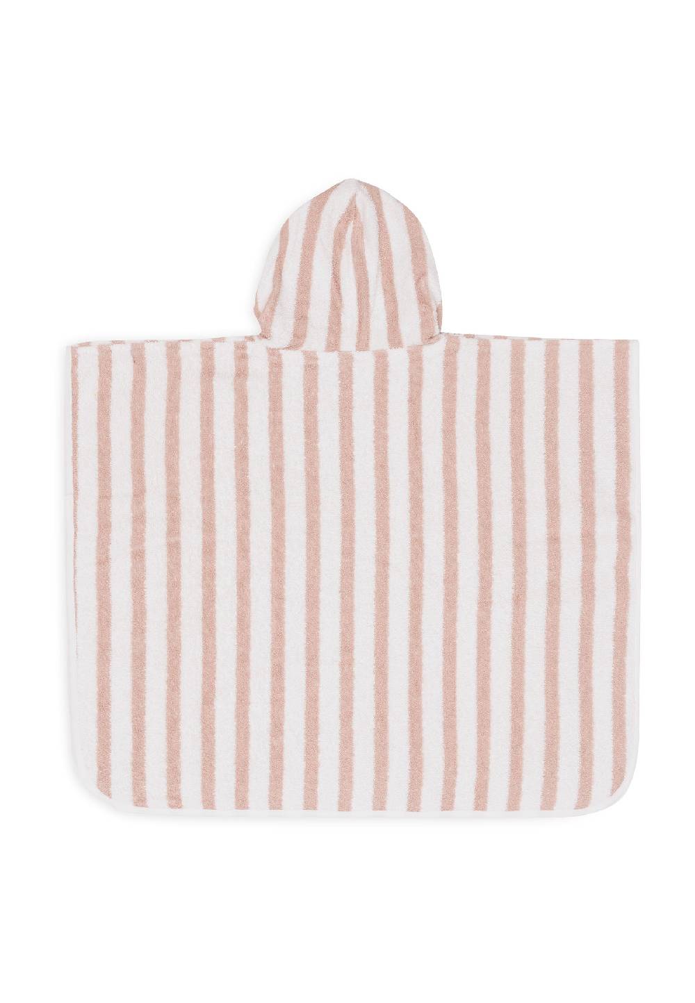 Jollein Badeponcho Stripe Frottee Wild Rose GOTS VIP-Rabatte