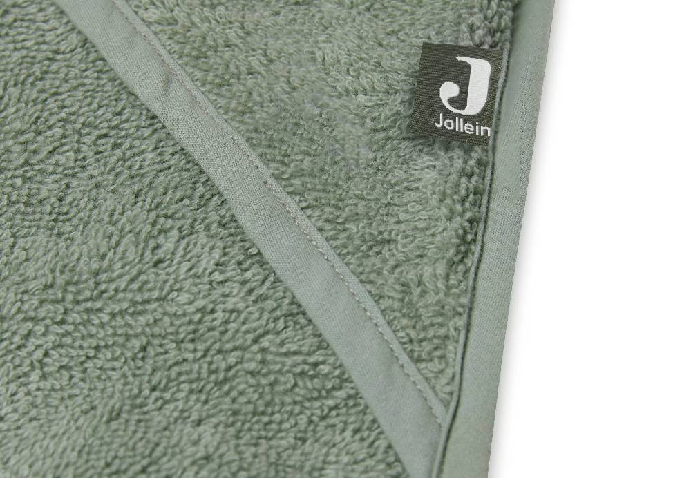 Jollein Kapuzenhandtuch Frottee 75x75cm Ash Green Neueste Stile
