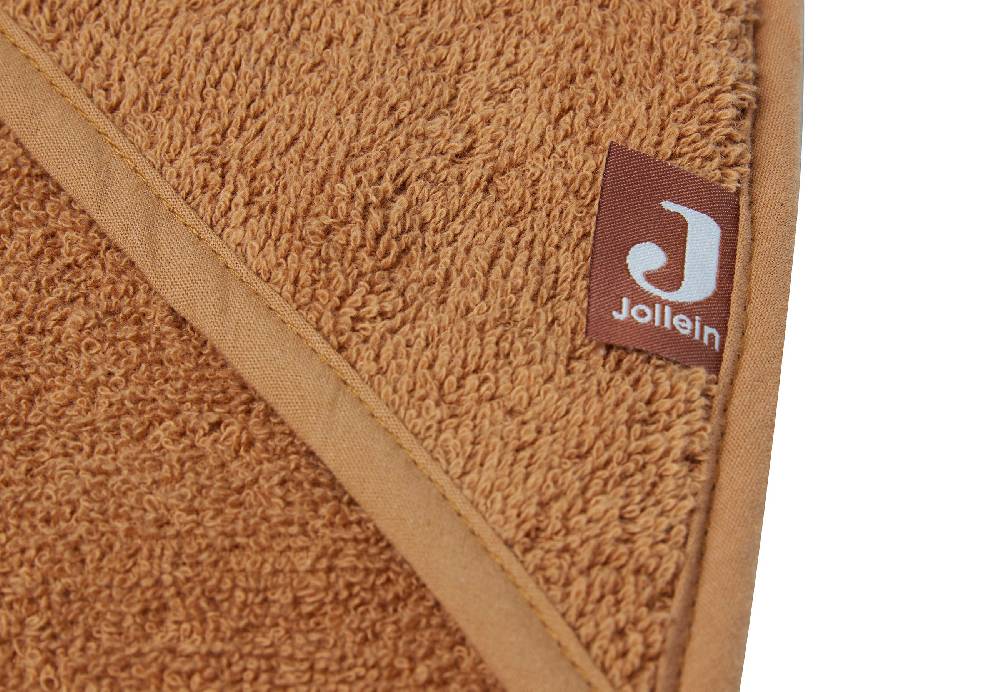 Jollein Kapuzenhandtuch Frottee 75x75cm Caramel Letzte 2 Tage