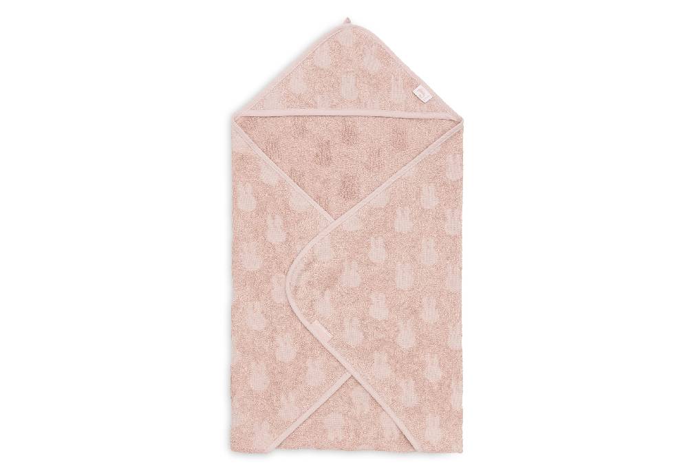 Jollein Kapuzenhandtuch Frottee 75x75cm Miffy Jacquard Wild Rose Bis zu 50% Rabatt