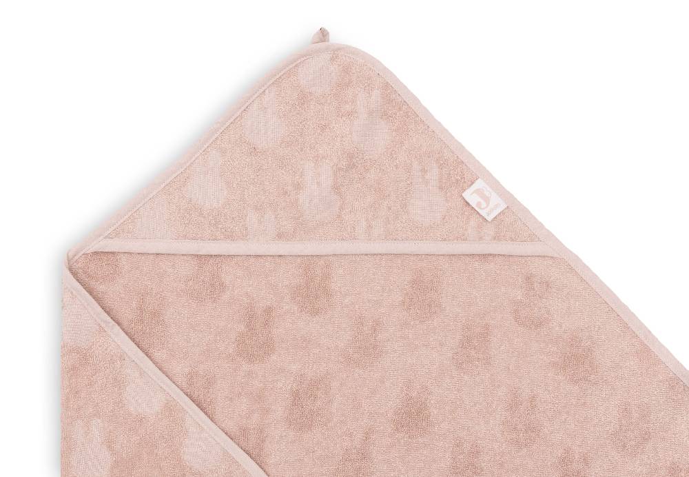 Jollein Kapuzenhandtuch Frottee 75x75cm Miffy Jacquard Wild Rose Bis zu 50% Rabatt