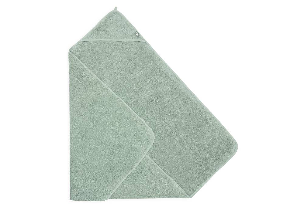 Jollein Kapuzenhandtuch Frottee 100x100cm Ash Green Sonderangebot der Fabrik