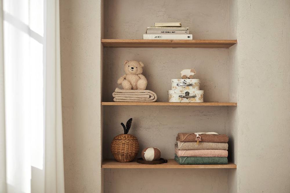 Jollein Kapuzenhandtuch Frottee 100x100cm Ash Green Sonderangebot der Fabrik