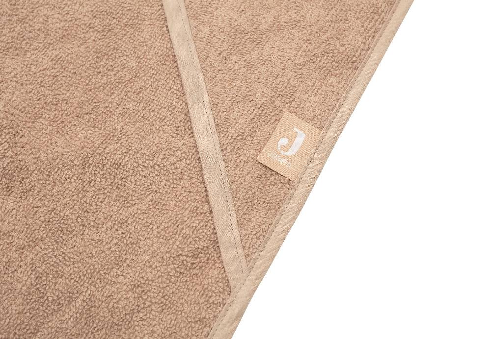 Jollein Kapuzenhandtuch Frottee 100x100cm Biscuit Riesige Rabatte