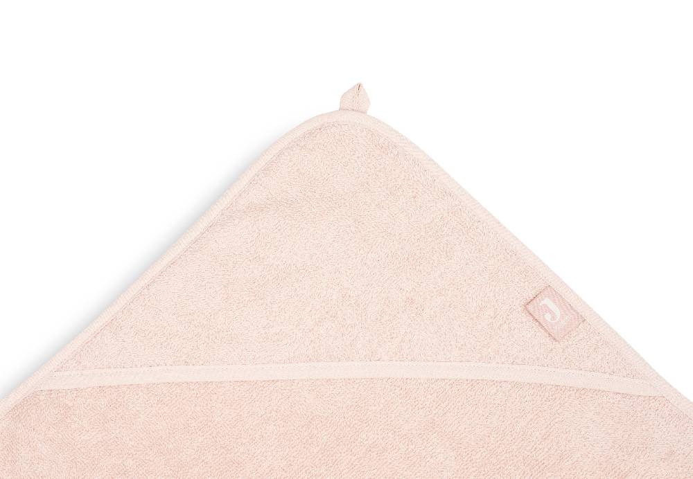Jollein Kapuzenhandtuch Frottee 100x100cm Pale Pink Begrenzt auf 3 Tage