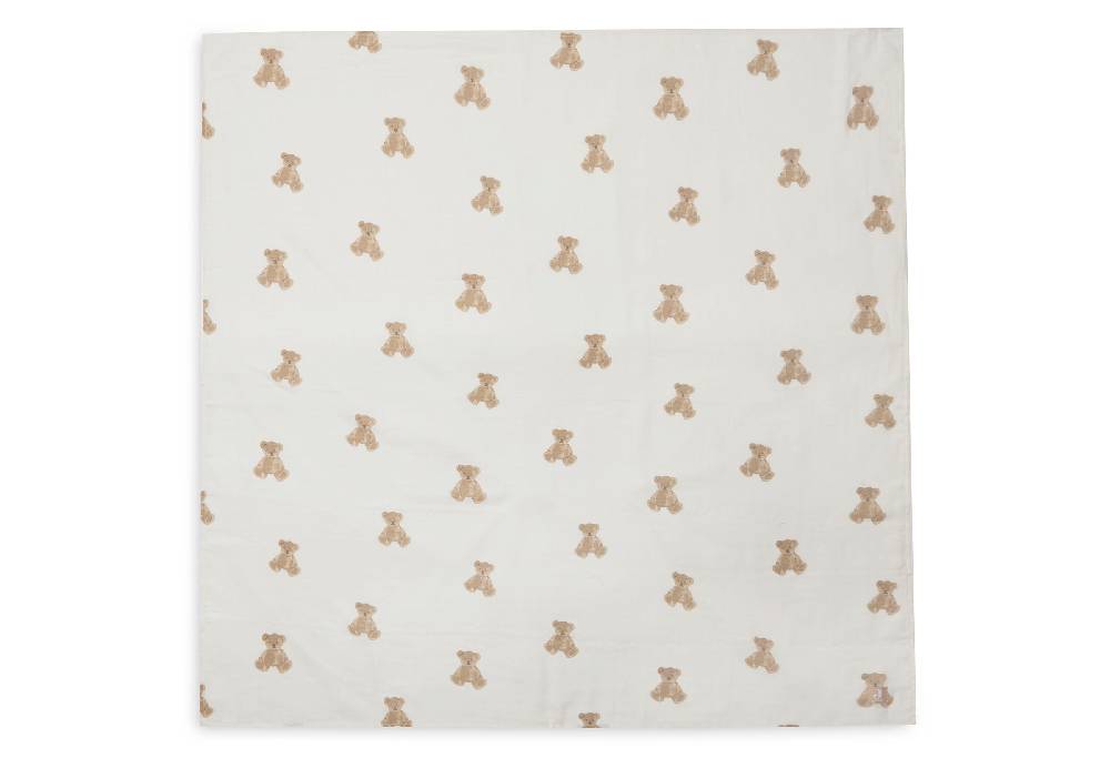 Jollein Mullwindeln Hydrophil 115x115cm Teddy Bear (2pack) Im Verkauf