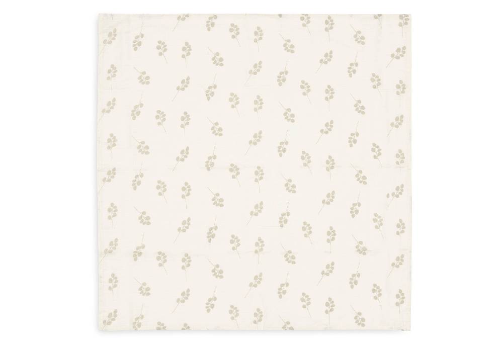 Jollein Spucktuch Hydrophill 70x70cm Twig Olive Green (3pack) zollfrei