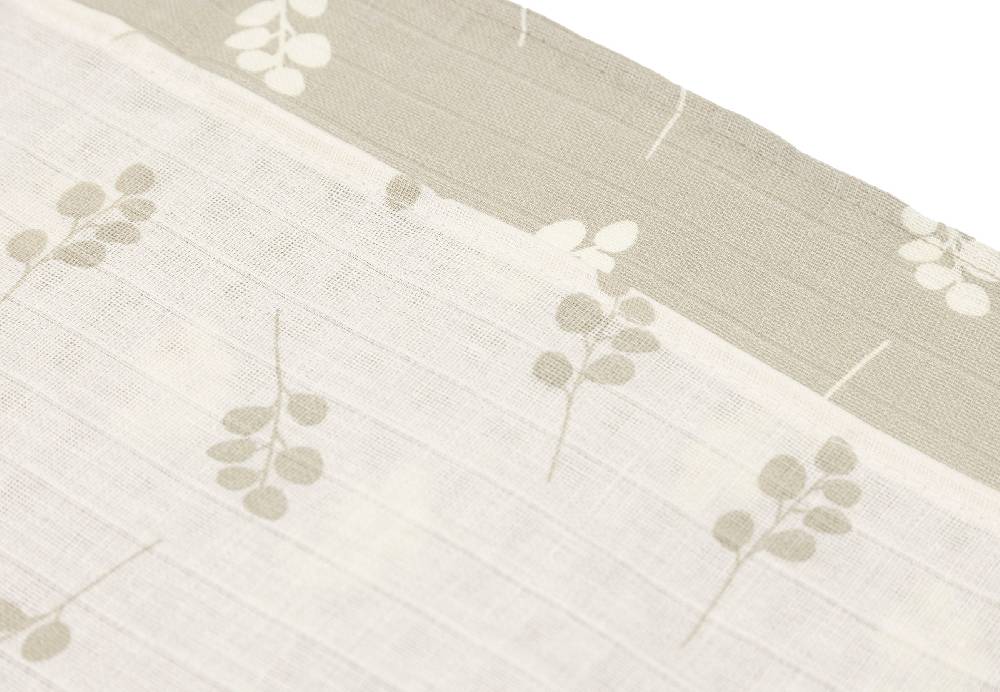 Jollein Spucktuch Hydrophill 70x70cm Twig Olive Green (3pack) zollfrei