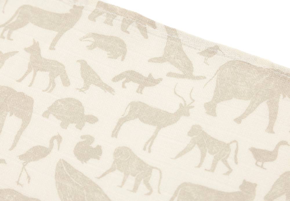 Jollein Spucktuch Hydrophill 70x70cm Animals Nougat (3pack) Verkauf