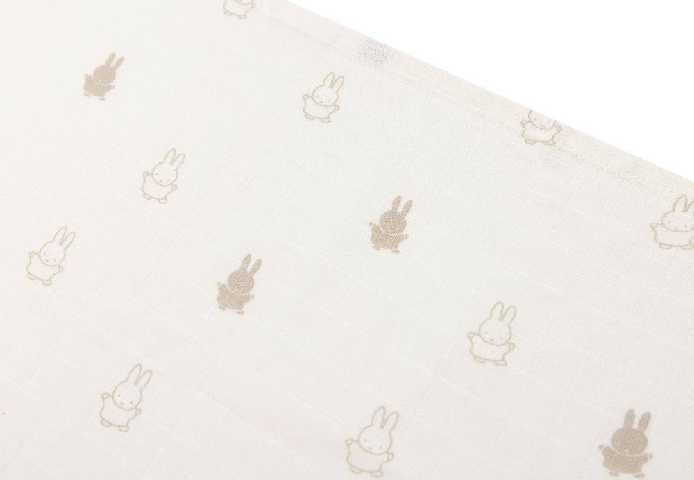 Jollein Spucktuch Hydrophill 70x70cm Happy Miffy Nougat (3pack) im Angebot