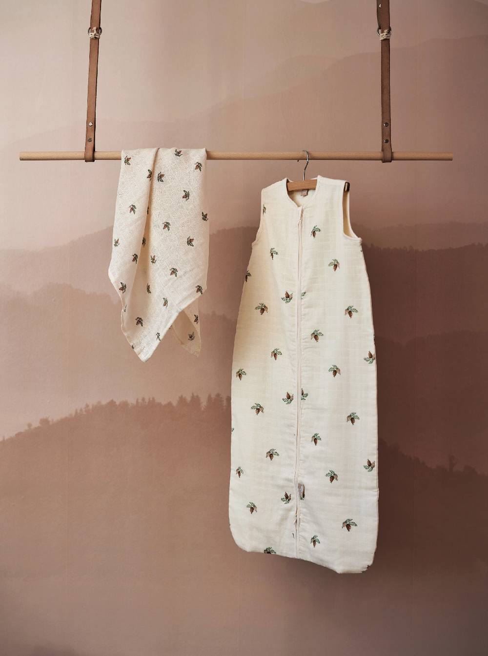 Jollein Mullwindeln Hydrophil 115x115cm Rosehip (2-pack) Fabrikverkauf