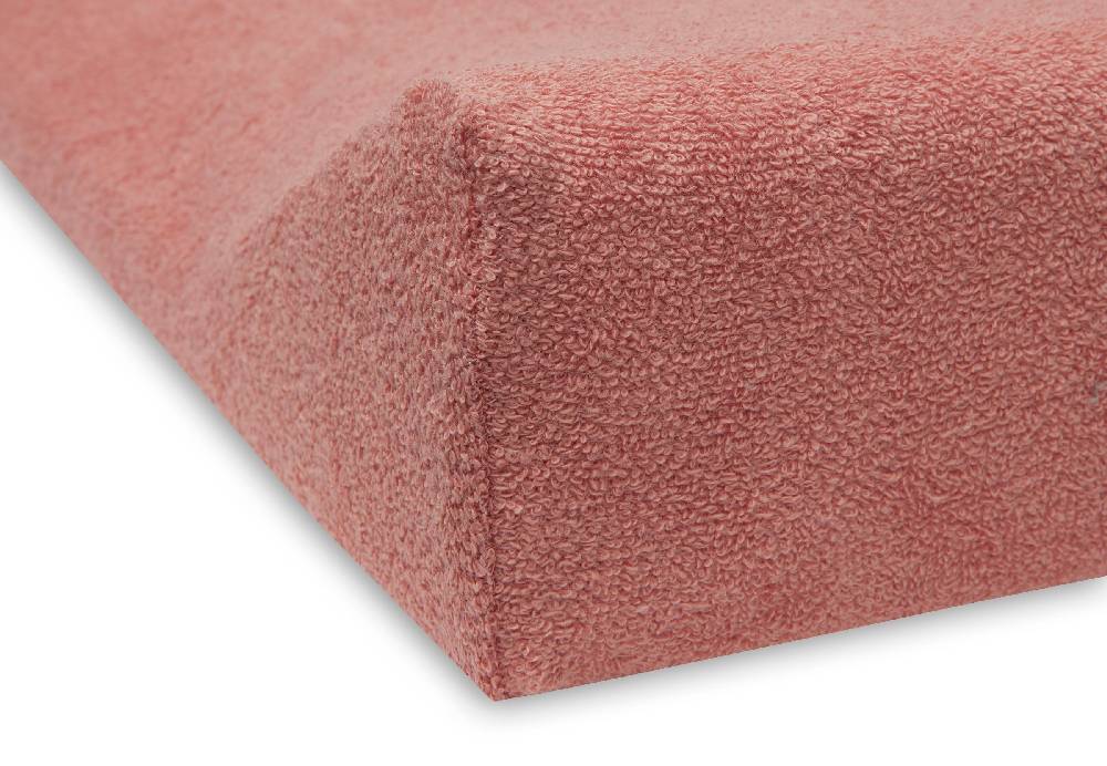 Jollein Wickelauflagenbezug Frottee 50x70cm Pale Pink/Rosewood (2p) Exklusivangebot