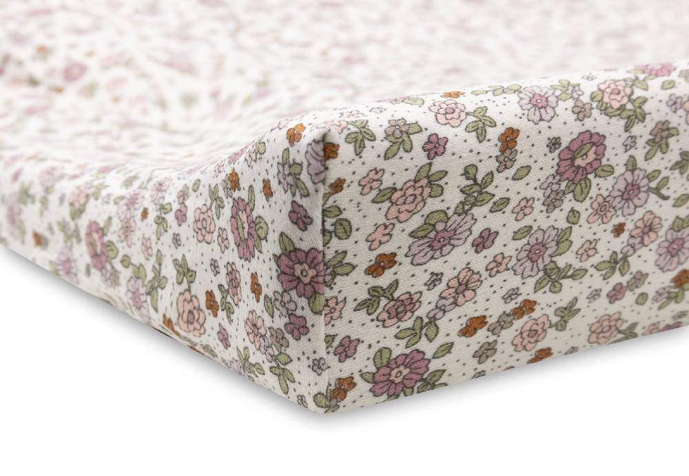 Jollein Wickelauflagenbezug Jersey 50x70cm Retro Flowers Vatertagsangebot