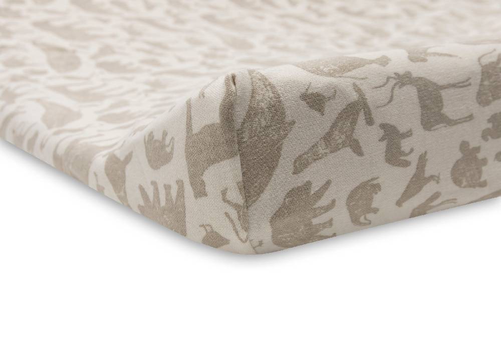 Jollein Wickelauflagenbezug Jersey 50x70cm Animals Nougat Valentinstagsangebot