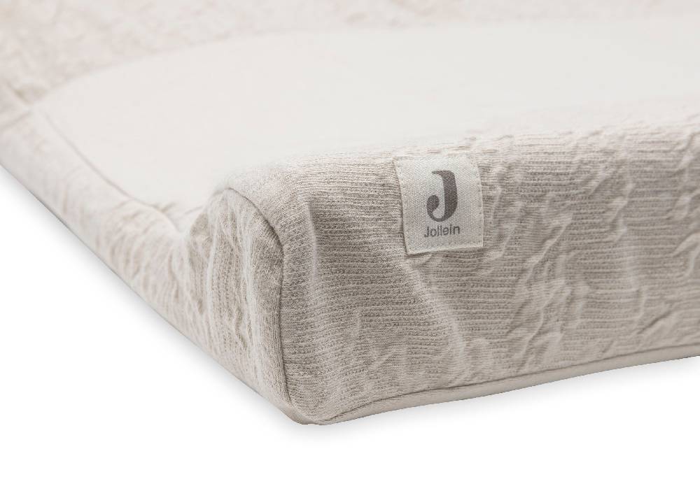 Jollein Wickelauflagenbezug 50x70cm Soft Waves Nougat Lagerräumung