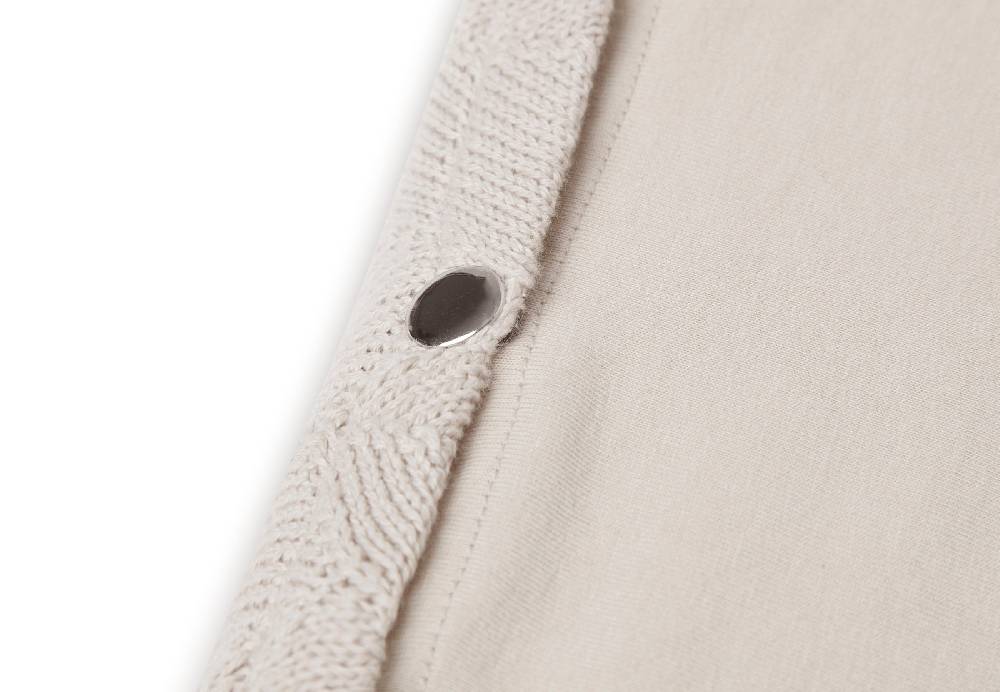 Jollein Wickelauflagenbezug 50x70cm Shell Knit Nougat GOTS Heißer Verkauf