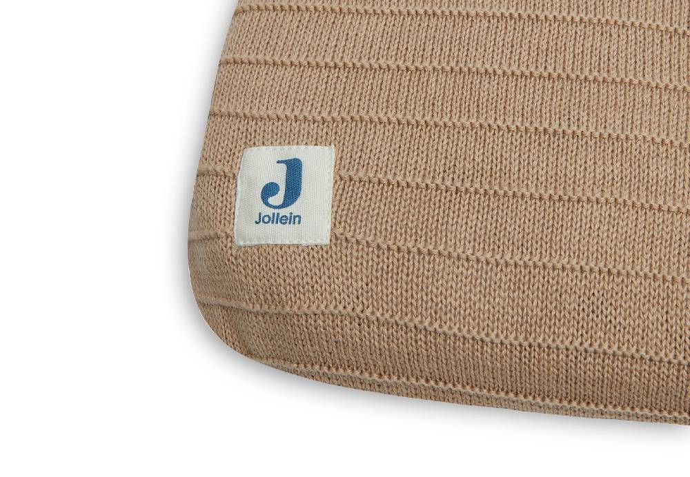 Jollein Wickelauflagenbezug 75x85cm Pure Knit Biscuit GOTS Top Angebot