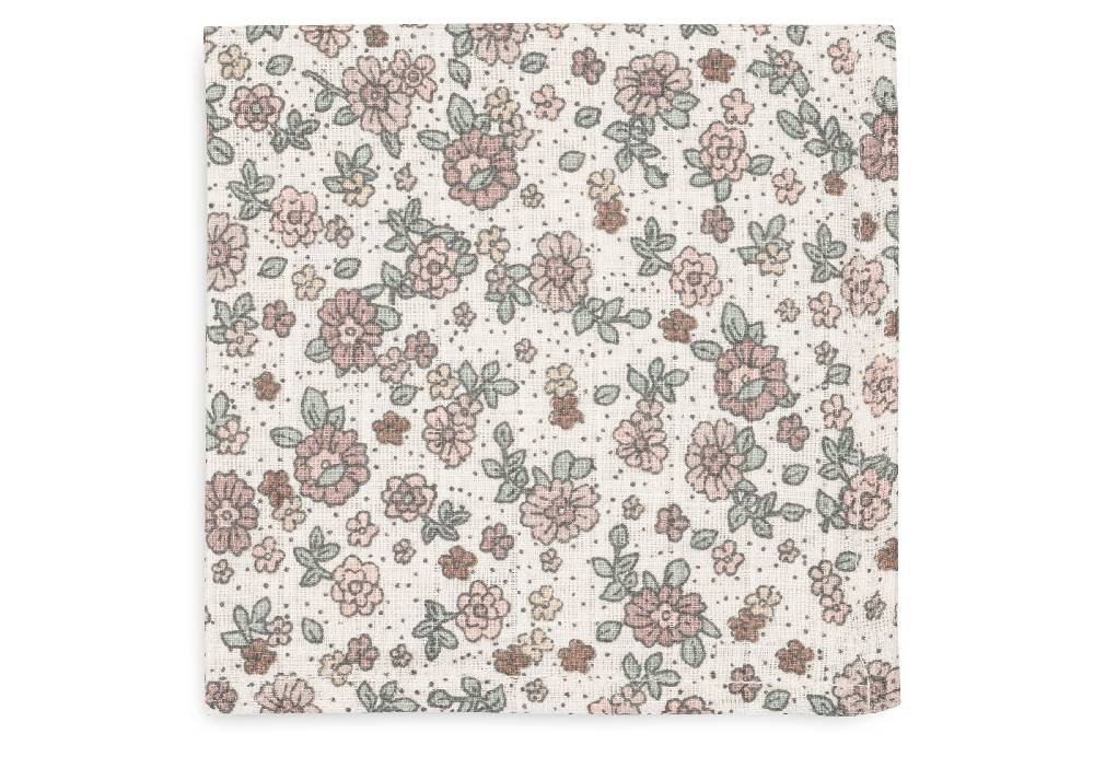 Jollein Spucktücher Hydrophil 31x31cm Retro Flowers (3pack) Räumungsverkauf