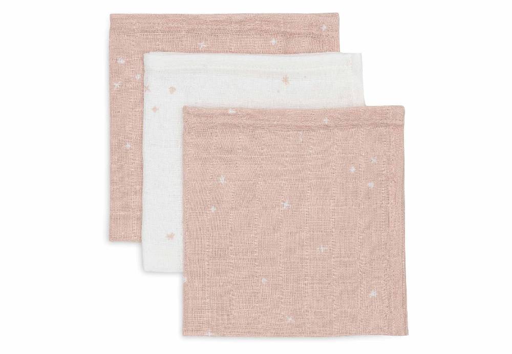 Jollein Spucktücher Hydrophil 31x31cm Twinkling - Wild Rose JETZT KAUFEN
