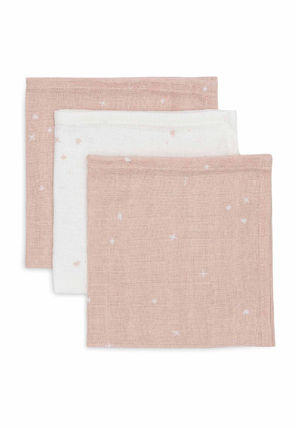 Jollein Spucktücher Hydrophil 31x31cm Twinkling - Wild Rose JETZT KAUFEN