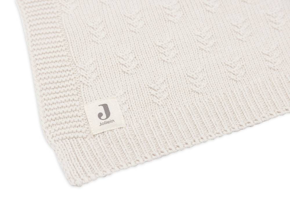 Jollein Decke Wiege 75x100cm Grain Knit Oatmeal Letzter Tag