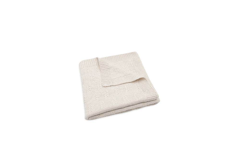 Jollein Decke Wiege 75x100cm Grain Knit Oatmeal Letzter Tag