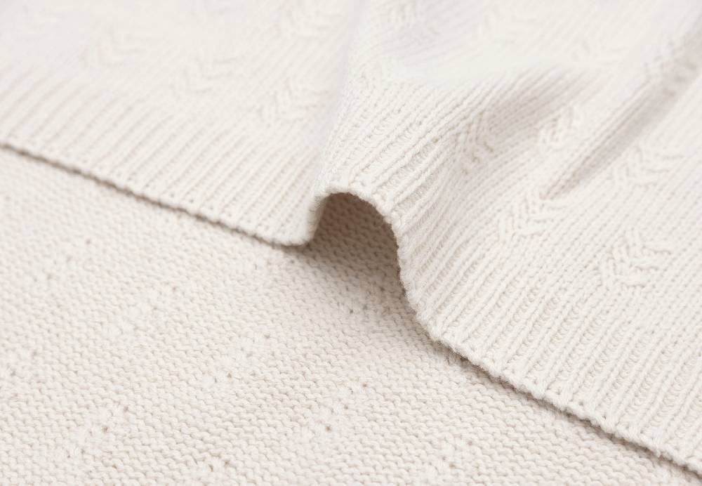 Jollein Decke Wiege 75x100cm Grain Knit Oatmeal Letzter Tag