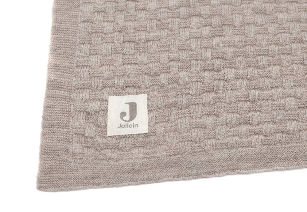 Jollein Decke Wiege 75x100cm Weave Knit Merino wool Funghi Bis zu 50% Rabatt