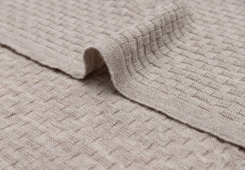 Jollein Decke Wiege 75x100cm Weave Knit Merino wool Funghi Bis zu 50% Rabatt