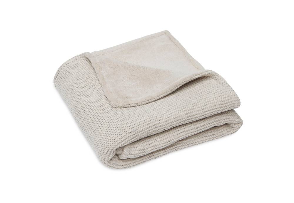 Jollein Decke Wiege 75x100cm Basic Knit Nougat/Fleece Bis zu 60% Rabatt