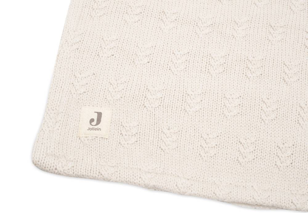 Jollein Decke Wiege 75x100cm Grain Knit Oatmeal/Velvet Nur für heute