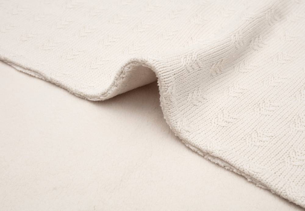Jollein Decke Wiege 75x100cm Grain Knit Oatmeal/Velvet Nur für heute