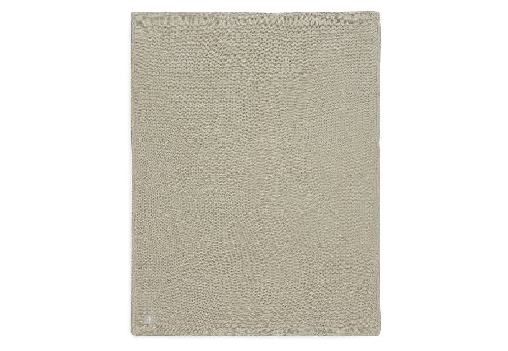 Jollein Decke Wiege 75x100cm Basic Knit Olive Green/Fleece Kostenloser Versand international