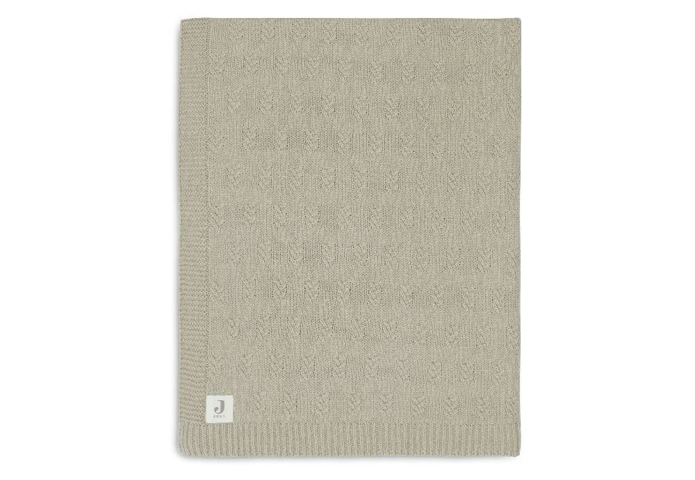 Jollein Decke Wiege 75x100cm Grain Knit Olive Green Black Friday Preise