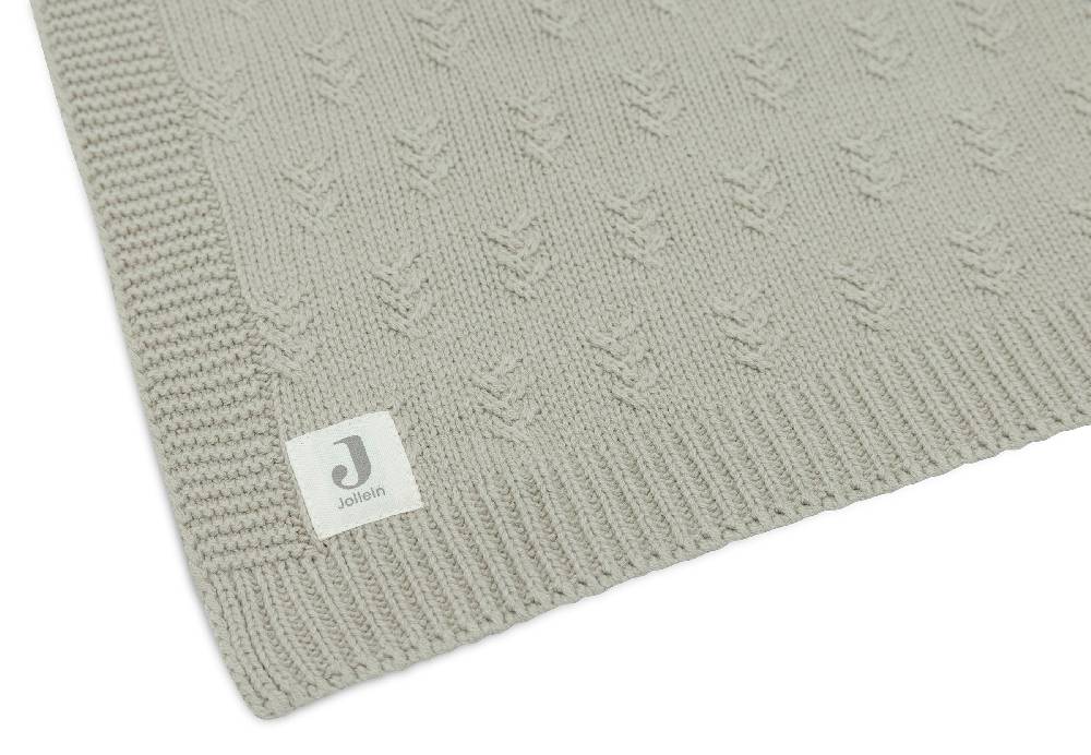 Jollein Decke Wiege 75x100cm Grain Knit Olive Green Black Friday Preise