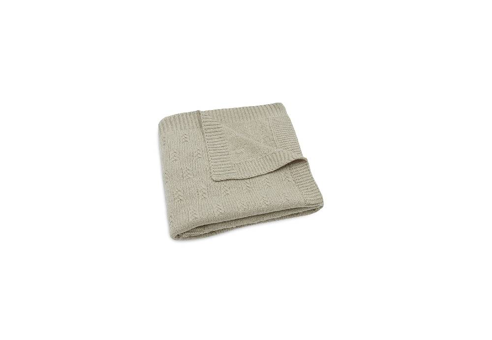 Jollein Decke Wiege 75x100cm Grain Knit Olive Green Black Friday Preise