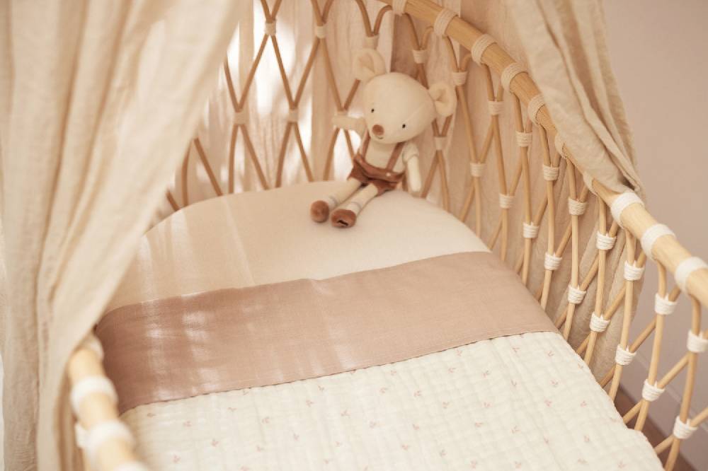 Jollein Bettlaken Kinderbett 120x150cm Slub Nougat Angebote