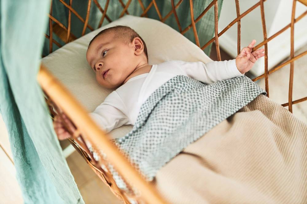 Jollein Bettlaken Kinderbett 120x150cm Snake Ash Green Rabatt