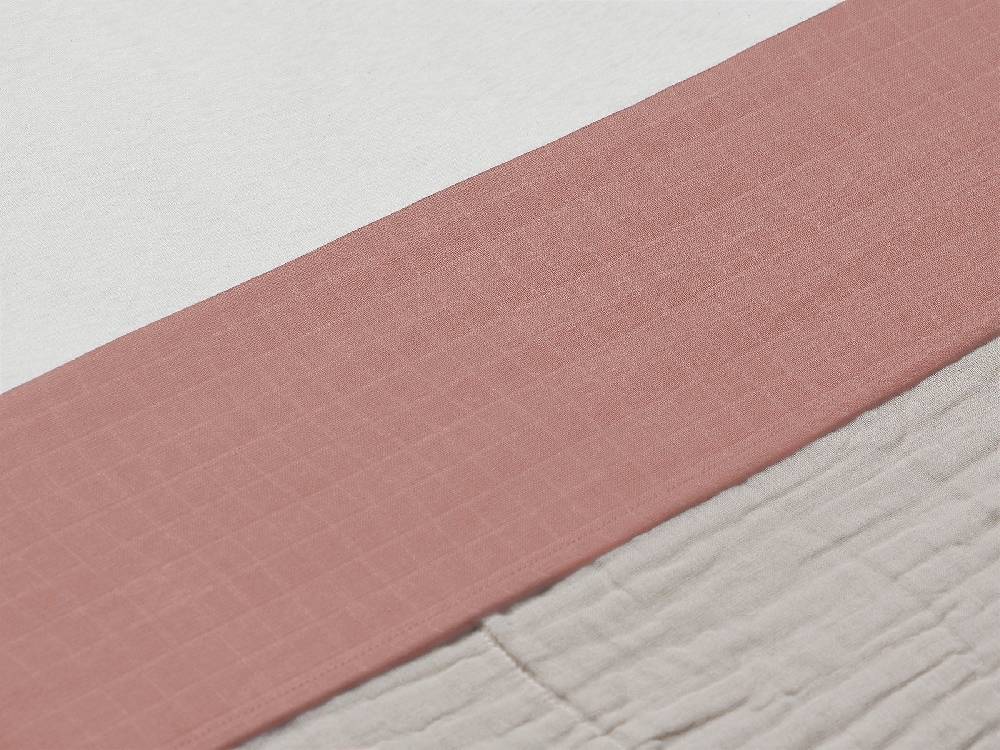 Jollein Bettlaken Wiege 75x100cm Wrinkled Cotton Rosewood Versandkostenfrei