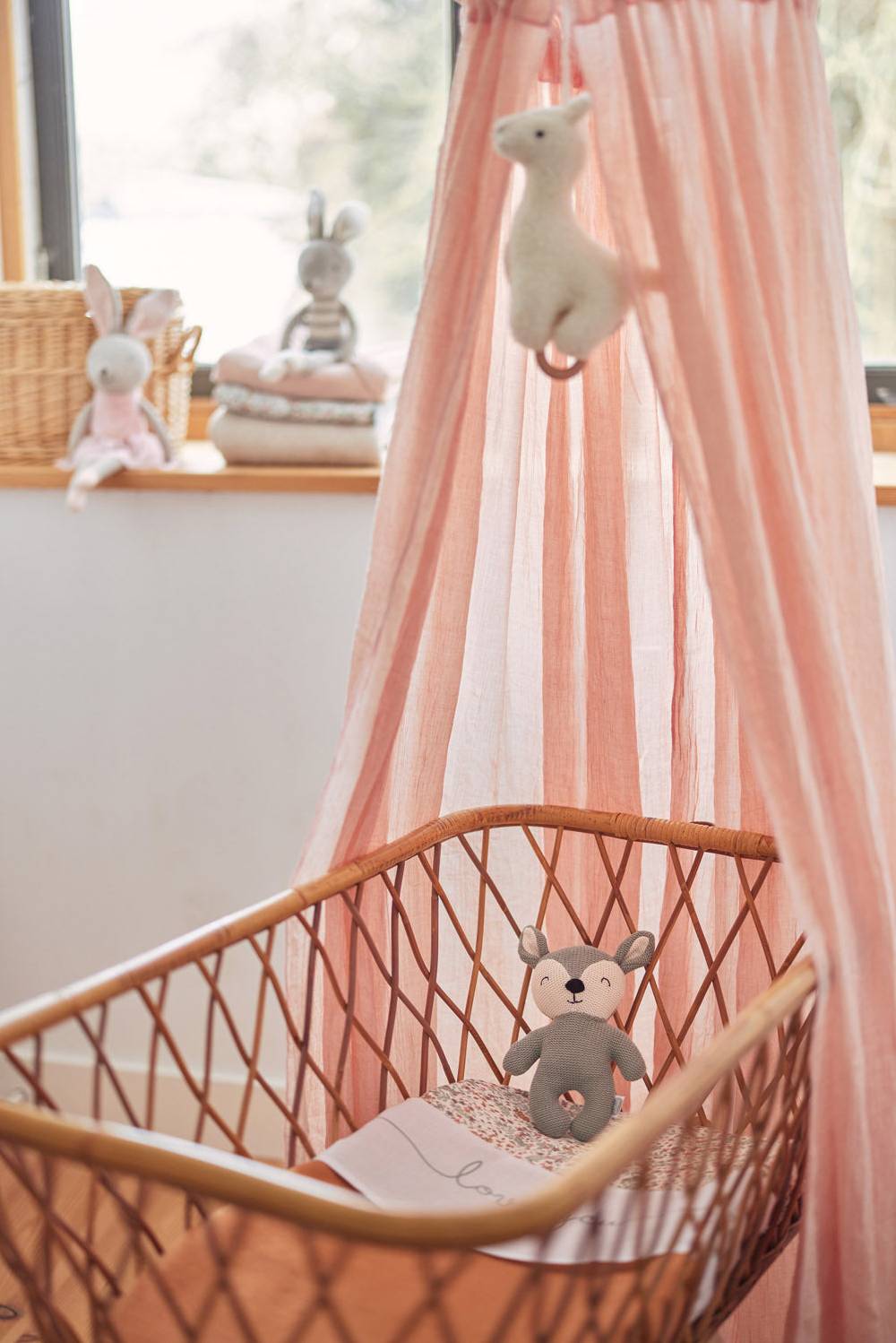 Jollein Betthimmel Vintage 155cm Pale Pink Begrenzte Freigabe