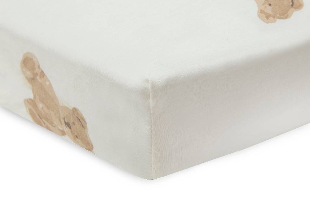Jollein Spannbettlaken Jersey 40/50x80/90cm Teddy Bear Schlussverkauf