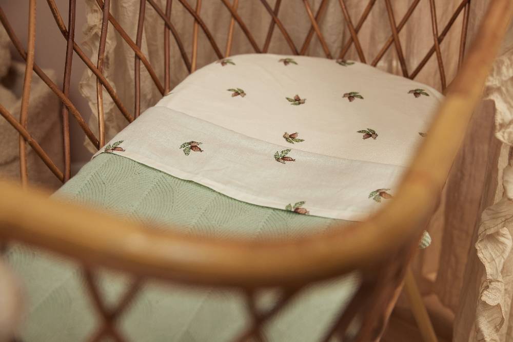 Jollein Spannbettlaken Jersey 40/50x80/90cm Rosehip Fabrikpreis