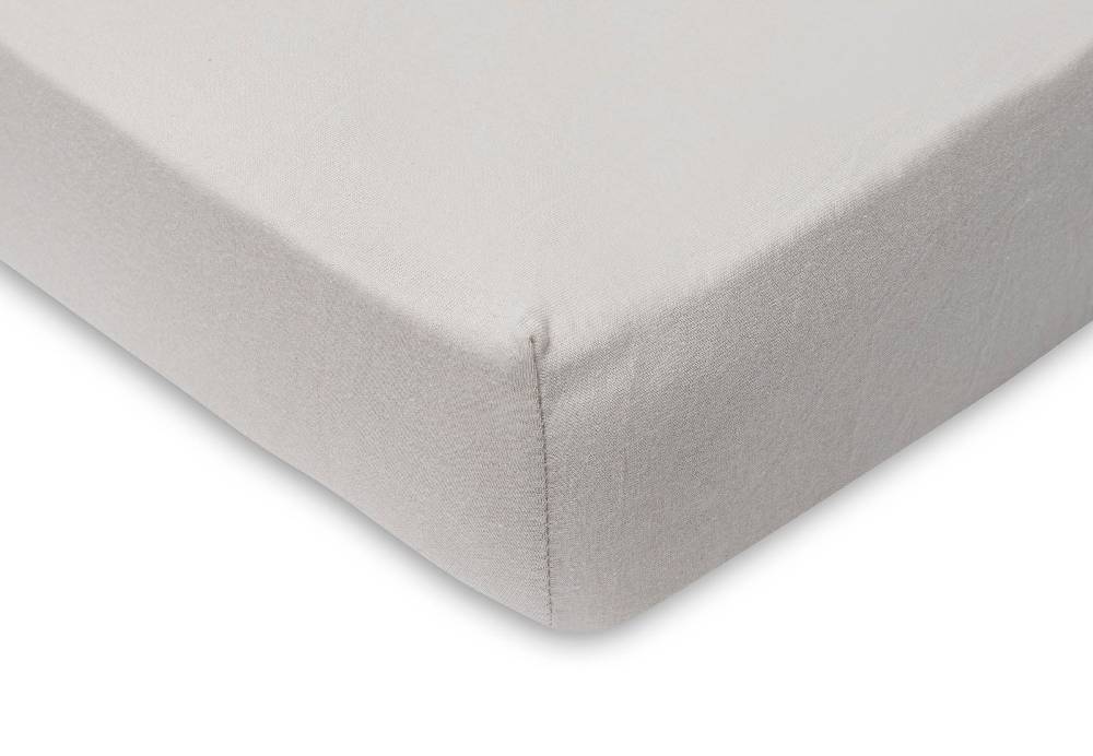 Jollein Spannbettlaken Jersey 60x120cm Ivory/Nougat (2pack) Rabatt