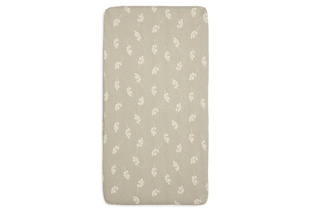Jollein Spannbettlaken Jersey 70x140/75x150cm Twig Olive Green Günstig kaufen