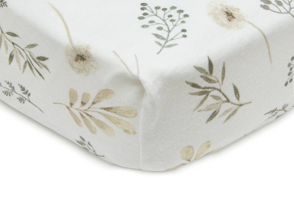 Jollein Spannbettlaken Jersey 40/50x80/90cm Wild Flowers Begrenztes Angebot