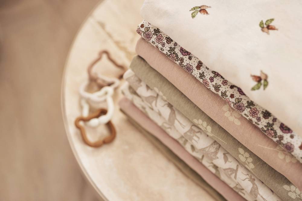 Jollein Spannbettlaken Jersey 70x140/75x150cm Animals Nougat Saisonschlussverkauf