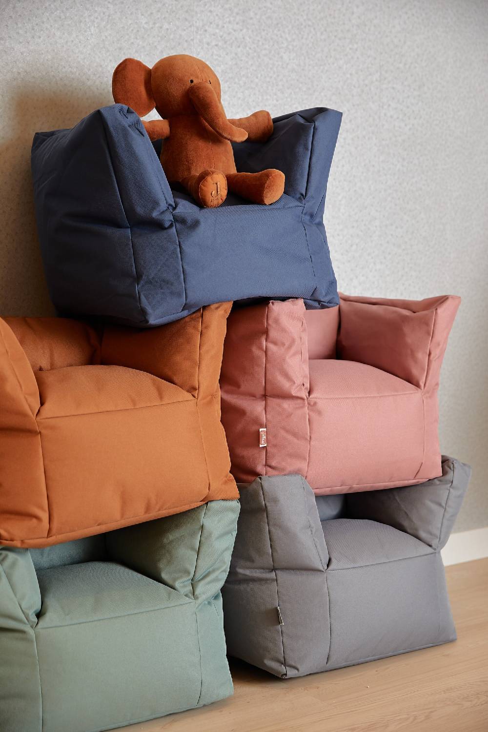 Jollein Kindersessel Sitzsack Storm Grey Neuheiten