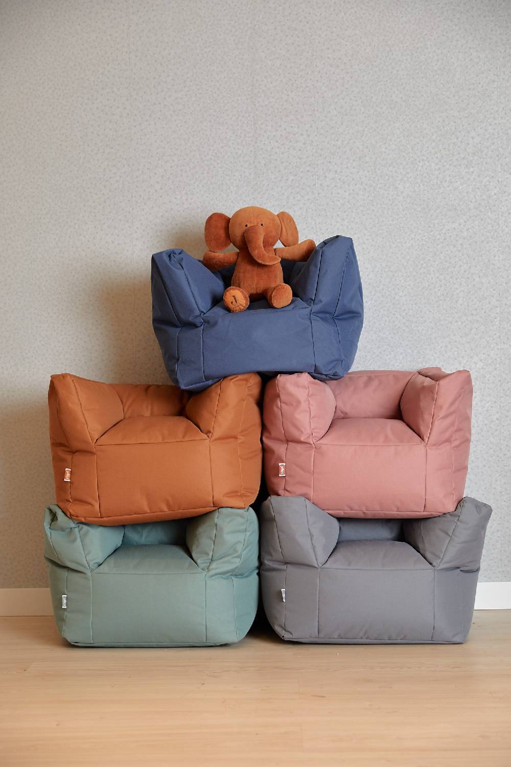 Jollein Kindersessel Sitzsack Storm Grey Neuheiten