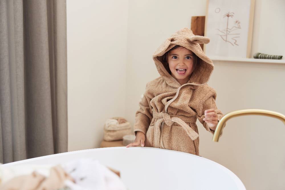 Jollein Bademantel 3-4 Jahre Biscuit Wochenangebot