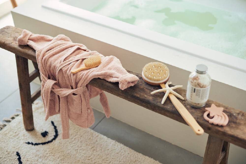 Jollein Bademantel 1-2 Jahre Pale Pink Kostenlose Rückgabe